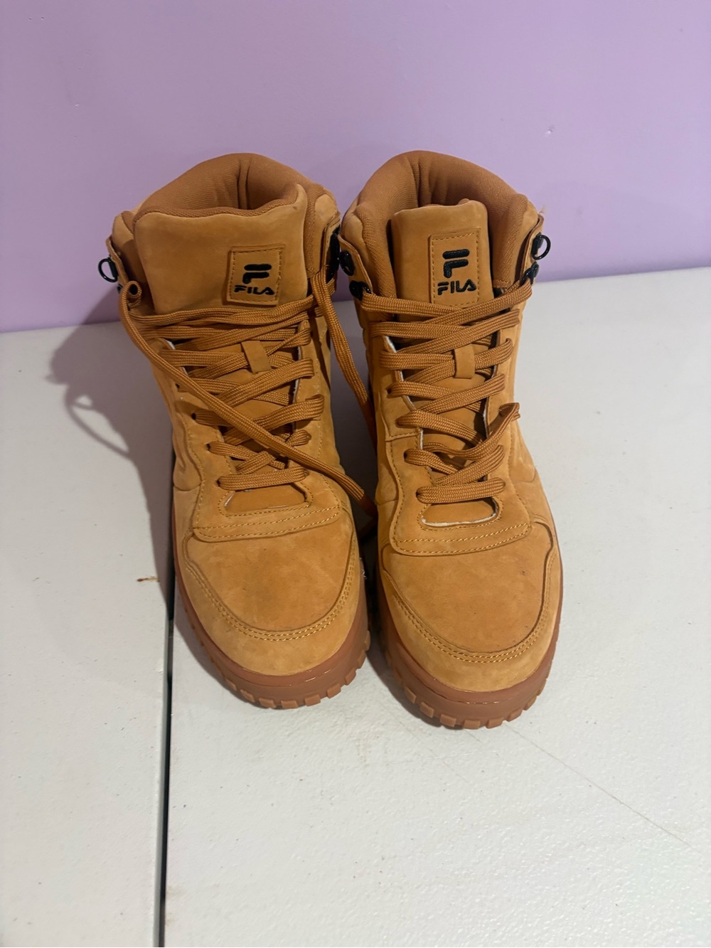 Fila Men's Tan High-Top Work-Style Boots NWOB